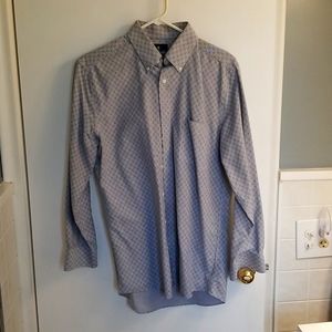 Stafford Travel Oxford Shirt Fitted 15.5
